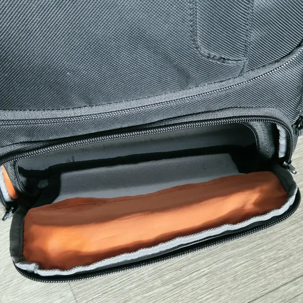 eBags EB2146-16 TLS Travel Professional Slim Laptop Backpack Black Orange *Read*